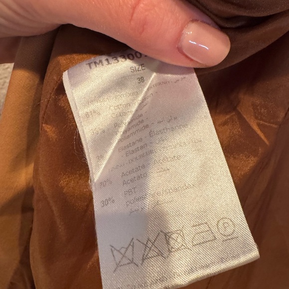 $1,295 Rene Ruiz Collection Velvet Midi Dress brown cut out RTR formal cocktail - Picture 8 of 8